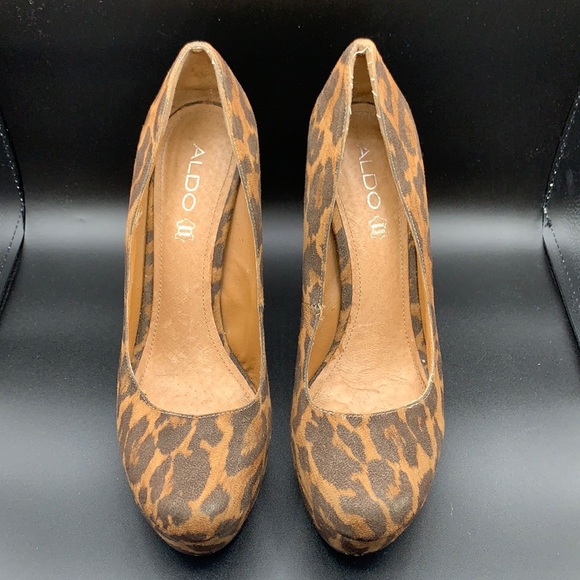 Aldo Heels Leopard Print - Picture 3 of 15